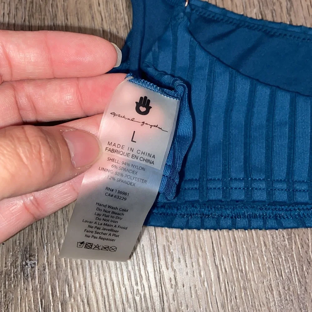 SPIRITUAL GANGSTER size L Sundara bikini top Teal Baki blue - Picture 3 of 3